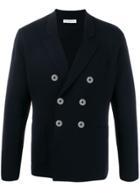 Cruciani Fitted Double-breasted Jacket - Blue