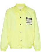 Maison Margiela Label Embellished Collared Jacket - Yellow