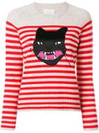 Zadig & Voltaire Lilo Striped Cat Jumper - Nude & Neutrals