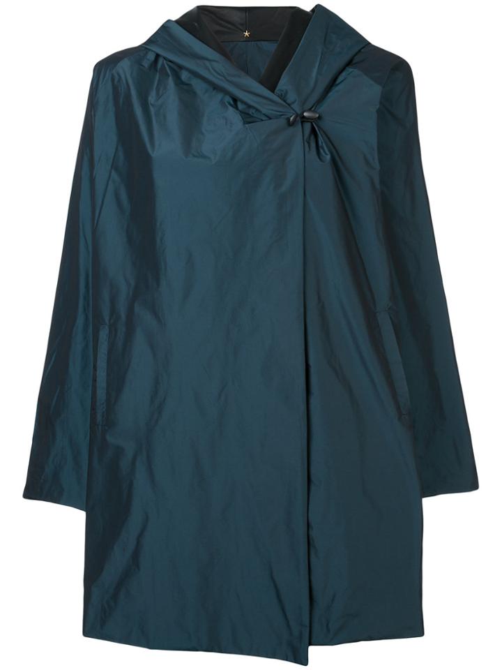 Peter Cohen Hooded Coat - Blue