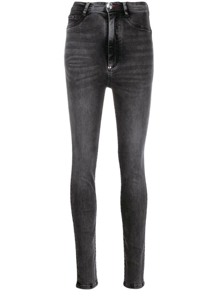 Philipp Plein Super High Waist Jeggings - Grey