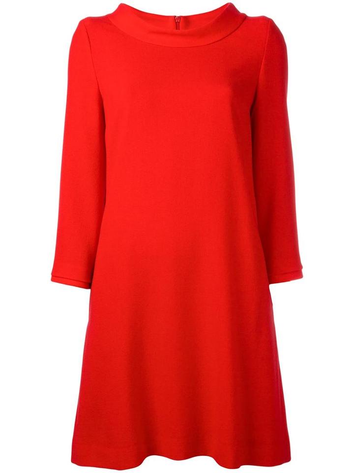 Goat Dawn Dress, Women's, Size: 10, Red, Wool/acetate/polyester