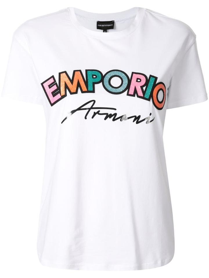 Emporio Armani Branded T-shirt - White