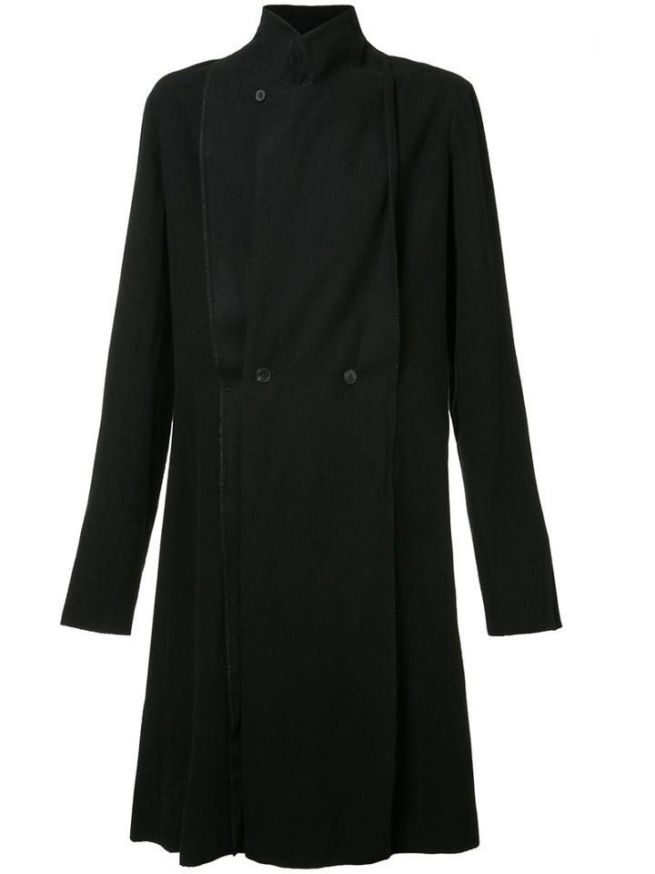 Ma+ Double Fold Coat, Men's, Size: 48, Black, Hemp/wool