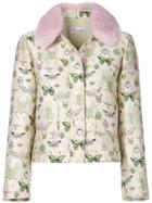 Red Valentino Jacquard Insect Cropped Jacket - Nude & Neutrals