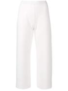 Max Mara Studio Elasticated Waist Trousers - White