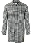Gosha Rubchinskiy - Checked Coat - Men - Cupro/wool - Xs, Black, Cupro/wool