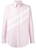 Thom Browne - Striped Shirt - Men - Cotton - 2, Pink/purple, Cotton