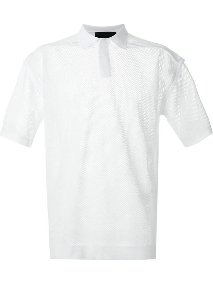Juun.j Mesh Polo Shirt - White