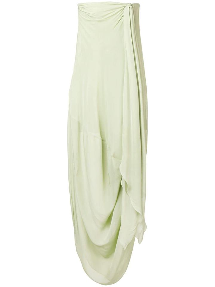 Jacquemus Light Green Strapless Dress
