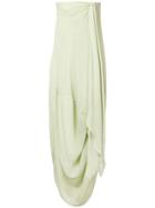 Jacquemus Light Green Strapless Dress