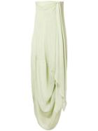 Jacquemus Light Green Strapless Dress