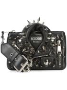 Moschino Studded Biker Jacket Wristlet - Black