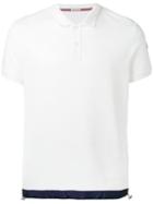 Moncler Minimal Polo Shirt, Men's, Size: Large, White, Cotton