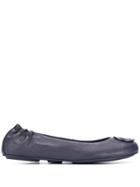 Tommy Hilfiger Logo Ballerina Pumps - Blue