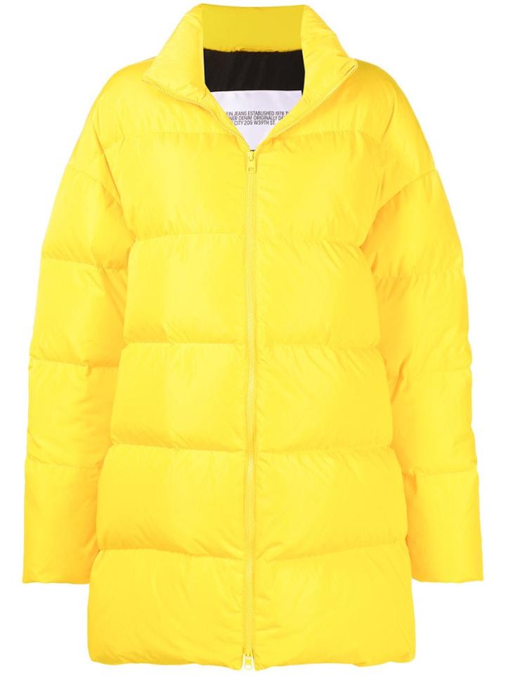 Calvin Klein Jeans Est. 1978 Oversized Padded Coat - Yellow