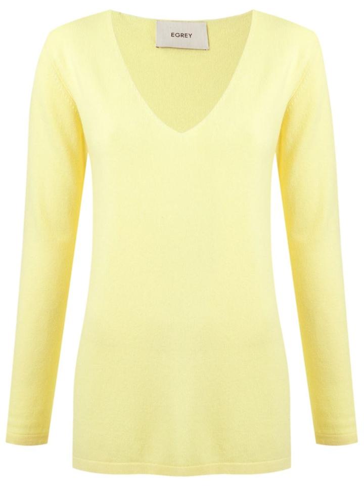 Egrey V-neck Knit Blouse