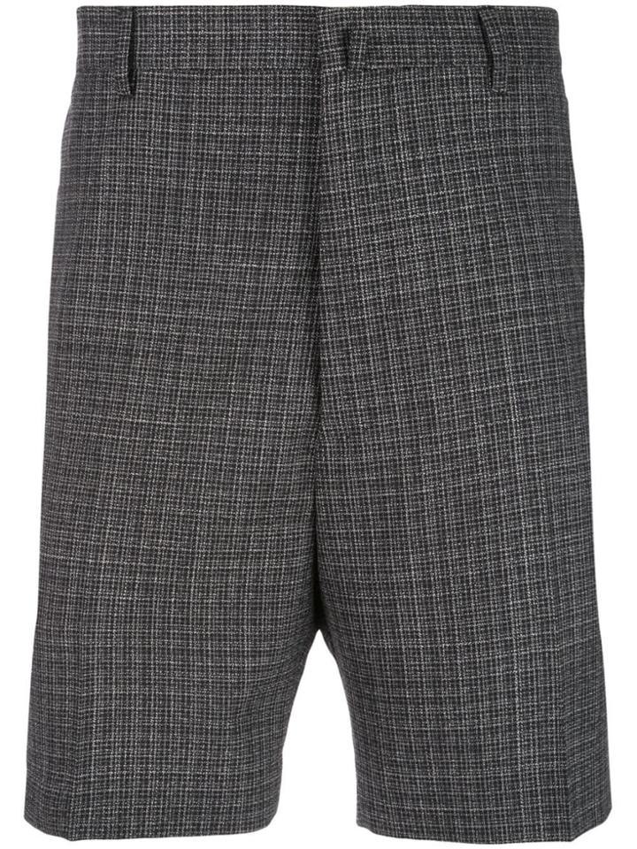 Lanvin Checked Shorts - Black