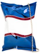 Anya Hindmarch Crisp Packet Clutch, Women's, Blue, Brass