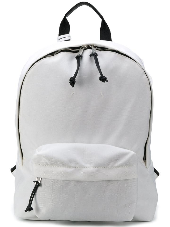 Maison Margiela Classic Zipped Backpack - White