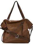Mara Mac Front Zip Tote Bag - Brown