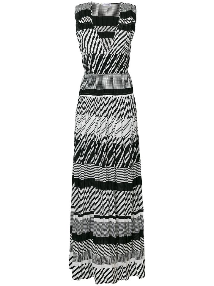 Tomas Maier Long Pleated Dress - Black