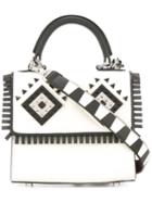 Les Petits Joueurs Removable Strap Tote, Women's, White, Leather/metal
