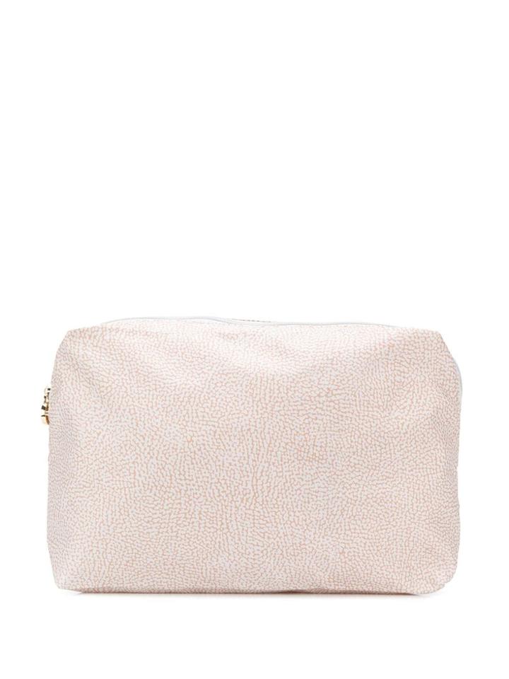 Borbonese Micro-printed Make Up Bag - Neutrals