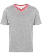Eleventy Contrast Collar T-shirt - Grey