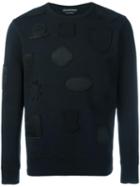 Alexander Mcqueen Badge Applique Sweatshirt, Men's, Size: Large, Black, Cotton