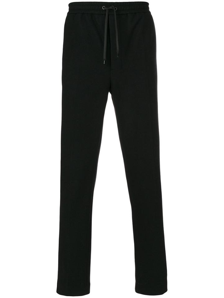 Ami Alexandre Mattiussi Elastic Waist Carrot Fit Trousers - Black