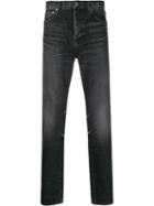 Saint Laurent Faded Straight Jeans - Grey