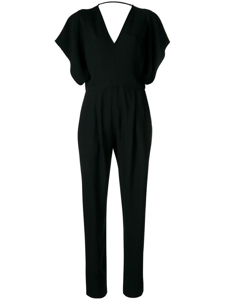 Andrea Marques V-neck Jumpsuit, Women's, Size: 38, Black, Acetate/viscose