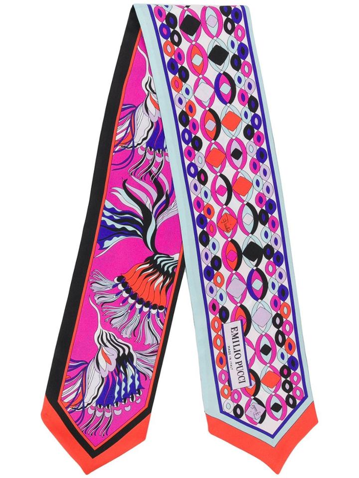 Emilio Pucci Multi-print Neck Scarf - Pink