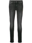 7 For All Mankind Washed Out Skinny Jeans - Black