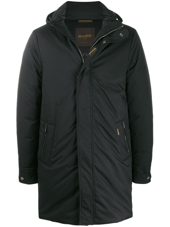 Moorer Hooded Padded Coat - Black