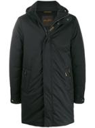 Moorer Hooded Padded Coat - Black