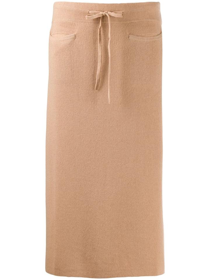 Max & Moi Jupe Double Knit Skirt - Brown