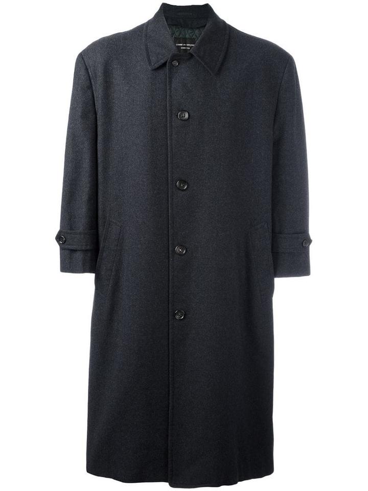 Comme Des Garçons Pre-owned Single Breasted Oversized Coat - Grey