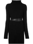 Valentino Belted Jumper, Women's, Size: Xs, Black, Cotton/cashmere/virgin Wool