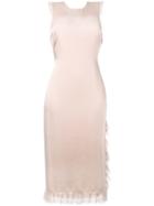 Elizabeth And James - Cross Back Cocktail Dress - Women - Polyester/acetate - 4, Nude/neutrals, Polyester/acetate