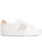 Michael Michael Kors Perforated Details Sneakers - White