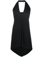 Rick Owens Lilies V-neck Halter Top - Black