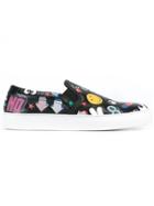 Anya Hindmarch Multi Patch Sneakers - Black