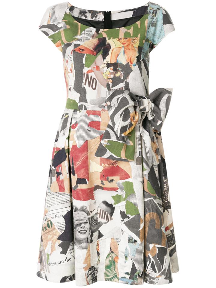 Moschino Fantasia Magazine Print Dress - Multicolour