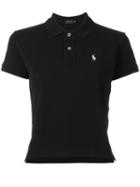 Polo Ralph Lauren Embroidered Logo Polo Shirt, Women's, Size: Xs, Black, Cotton