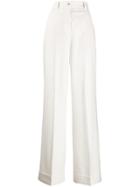 Pt01 Flared Tailored Trousers - White