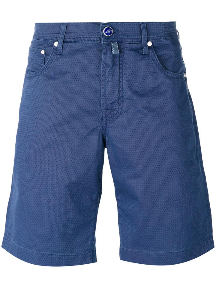 Jacob Cohen - Patterned Shorts - Men - Cotton/spandex/elastane - 32, Blue, Cotton/spandex/elastane