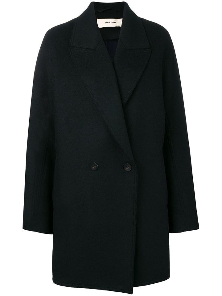 Damir Doma Double Breasted Coat - Black
