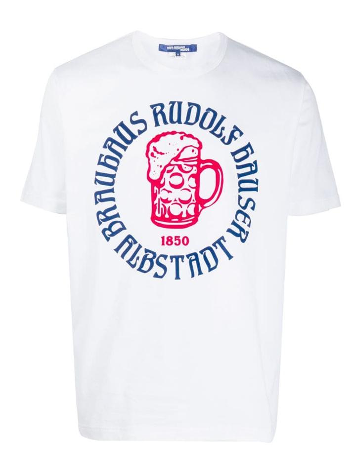 Junya Watanabe Beer Print T-shirt - White